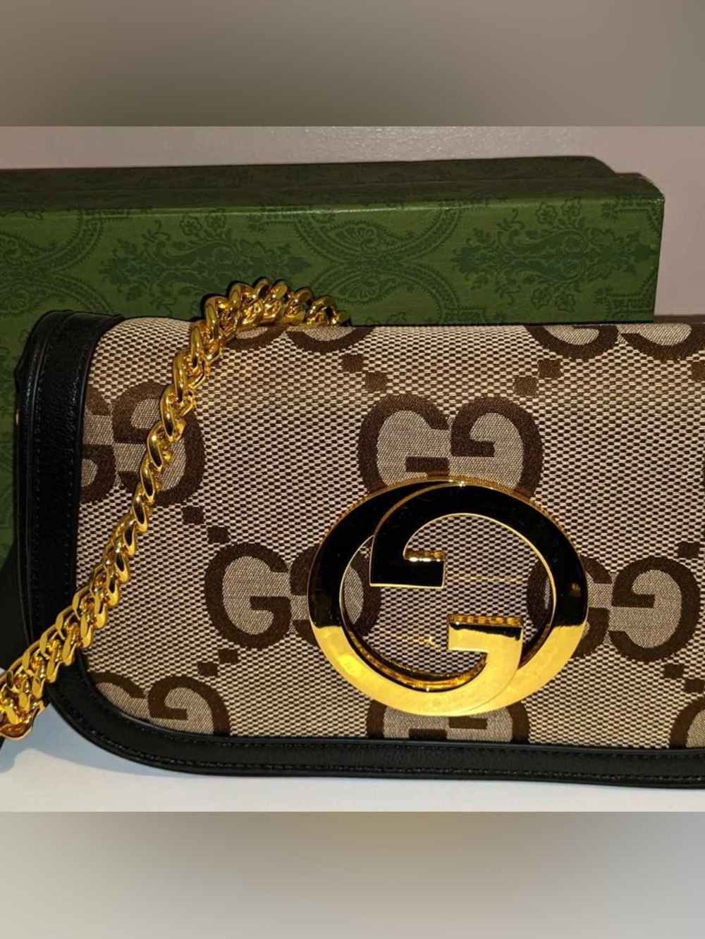 GG with gold hardware